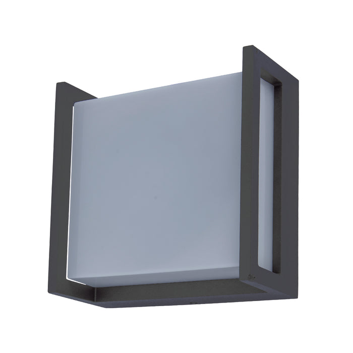 Lutec 5195401118 QUBO 7.8W IP54 LED Outdoor Wall Light 3000K - Dark Grey