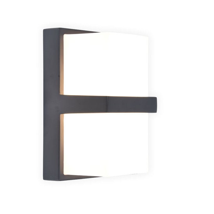 Lutec 5197401118 STELA 14W IP54 LED Outdoor Wall Light 3000K - Dark Grey