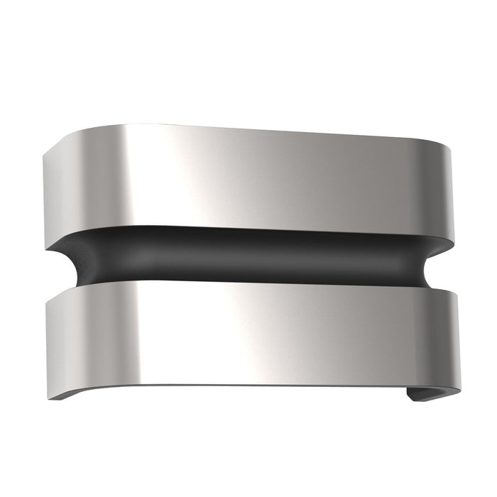 Lutec 5198302001 MAYA 14.5W IP44 LED Outdoor Up/Down Wall Light 3000K - Stainless Steel