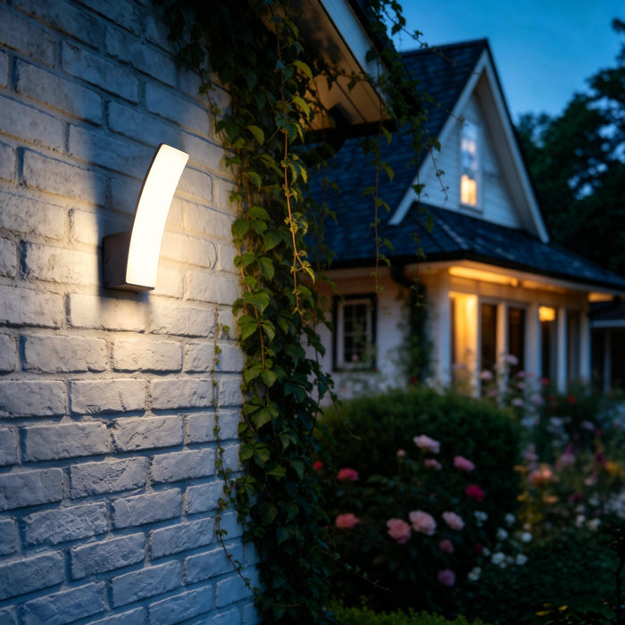 Lutec 5203901335 KILO 11.5W IP44 LED Outdoor Wall Light 3000K - Dark Grey