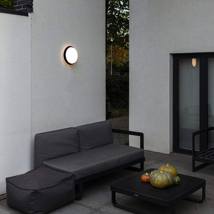 Lutec 5205801012 GOLETA 24.3W IP54 LED Wall or Ceiling Light 3000K/4000K - Dark Grey