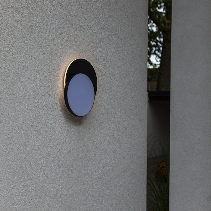 Lutec 5205801012 GOLETA 24.3W IP54 LED Wall or Ceiling Light 3000K/4000K - Dark Grey