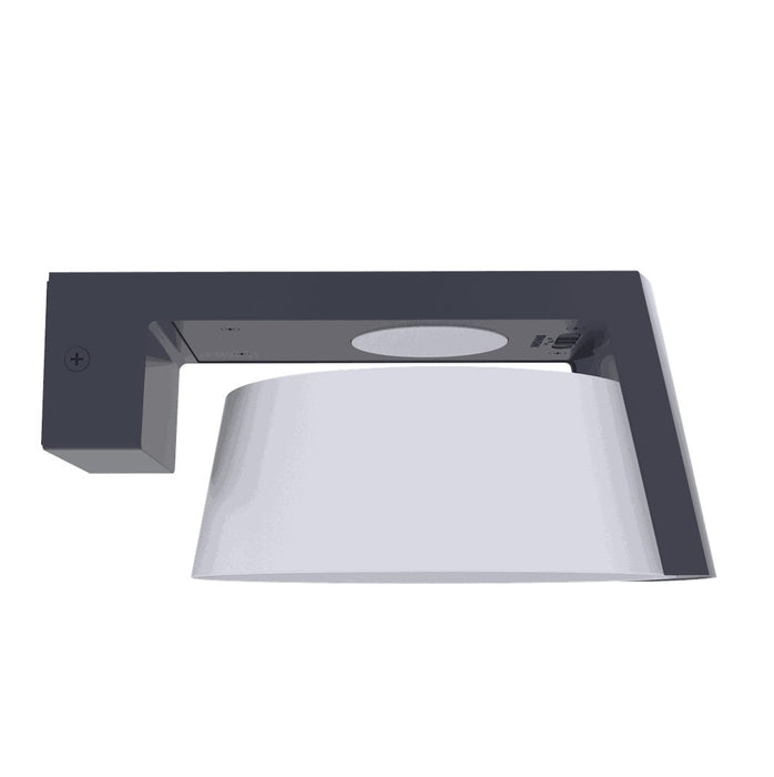 Lutec 5206001118 MOON 11.1W IP44 LED Outdoor Wall Light 3000K/4000K - Dark Grey