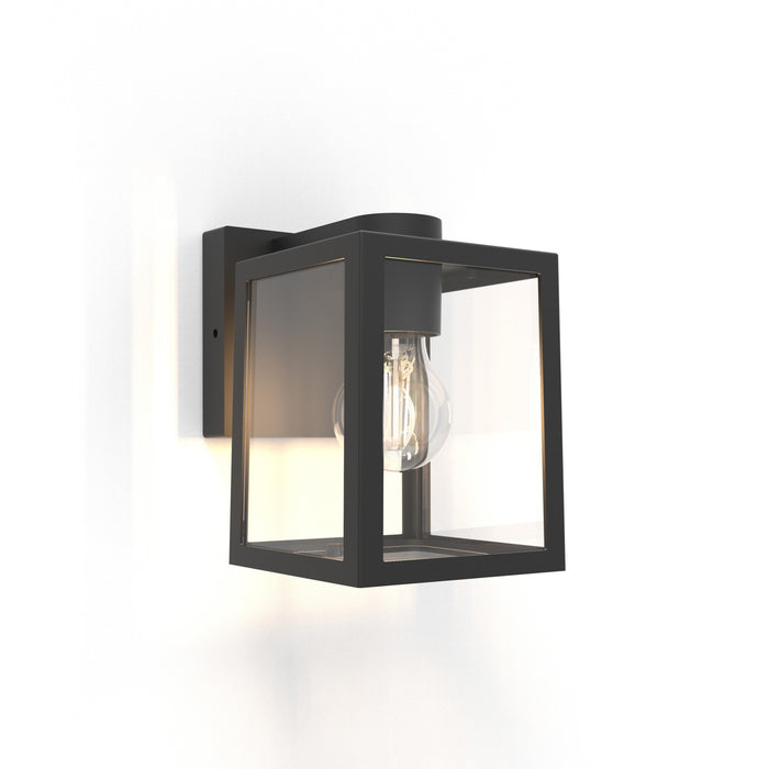 Lutec 5206501012 SHIVA IP44 E27 Outdoor Wall Light - Matt Black (Lamp Not Included)