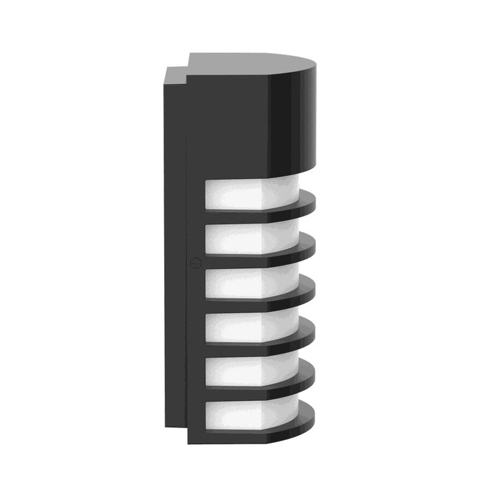Lutec 5207601012 FULTON IP54 E27 Outdoor Wall Light - Matt Black (Lamp Not Included)