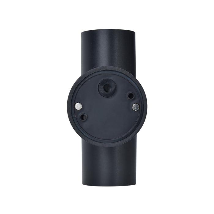 Lutec 5210701330 COASTAL IP44 GU10 Polycarbonate Outdoor Up/Down Wall Light - Black (Lamp Not Included)
