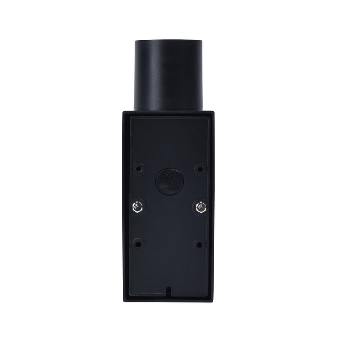 Lutec 5210702330 COASTAL IP44 GU10 Polycarbonate Outdoor Up/Down Wall Light with PIR - Black (Lamp Not Included)