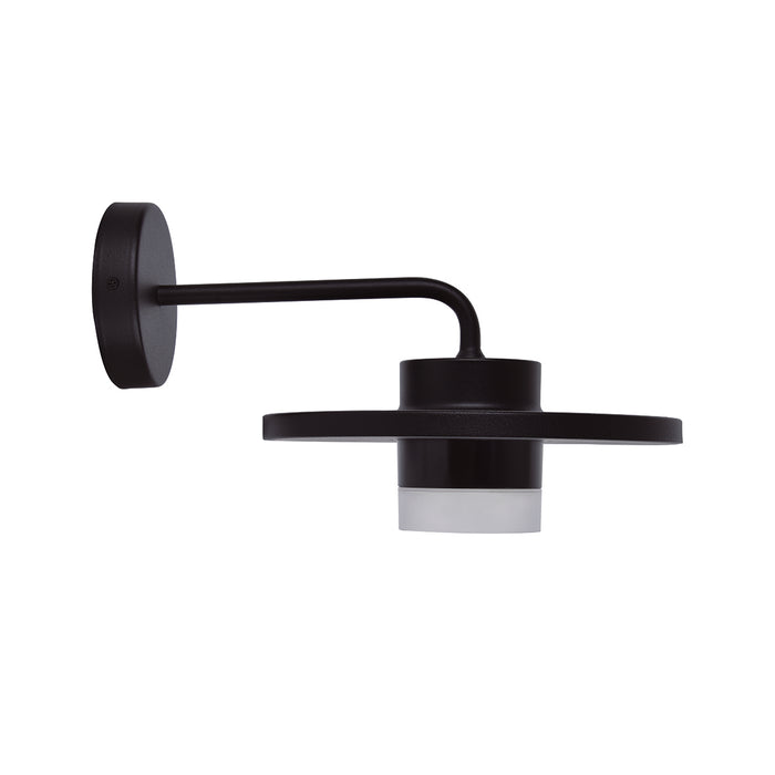 Lutec 5213402012 PLATO 7W IP54 LED Outdoor Wall Light 3000K - Matt Black