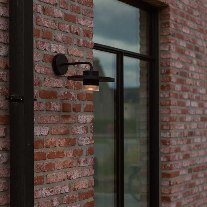 Lutec 5213402012 PLATO 7W IP54 LED Outdoor Wall Light 3000K - Matt Black