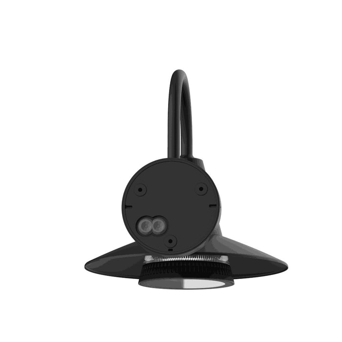 Lutec 5213901012 SWAN IP54 E27 Outdoor Wall Light - Matt Black (Lamp Not Included)