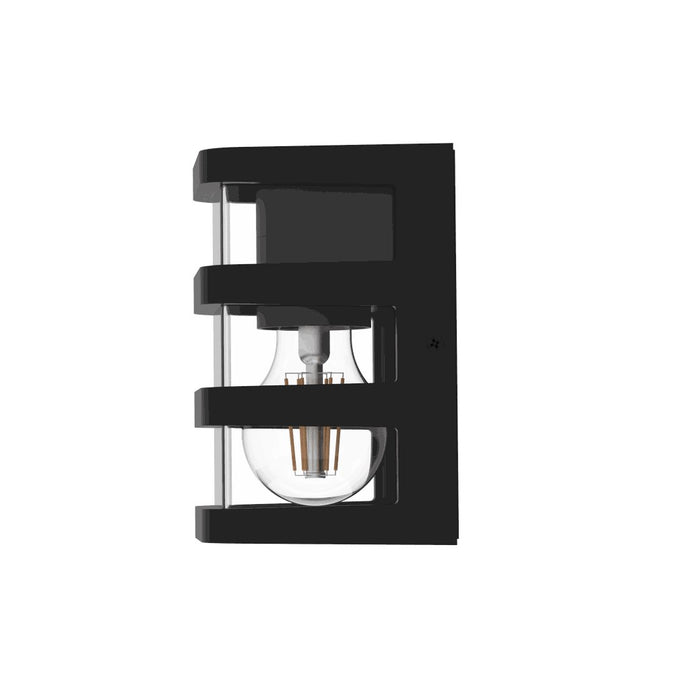 Lutec 5214501330 DALTON IP44 E27 Outdoor Wall Light - Matt Black (Lamp Not Included)