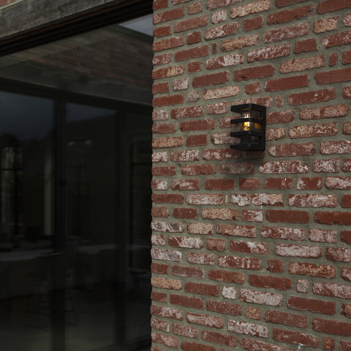 Lutec 5214501330 DALTON IP44 E27 Outdoor Wall Light - Matt Black (Lamp Not Included)