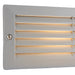 Saxby 52213 Eco plain & louvre IP44 40W Textured grey paint & frosted glass 40W E27 GLS (Required) - westbasedirect.com