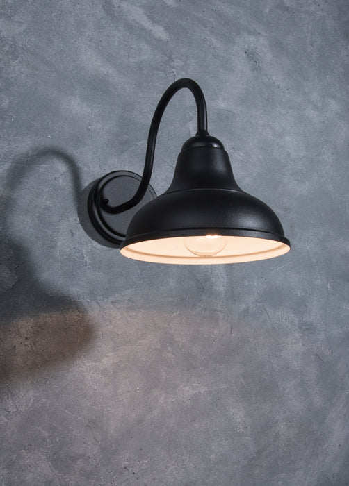 Lutec 5290802012 DETROIT IP23 E27 Outfoor Wall Light - Matt Black (Lamp Not Included)