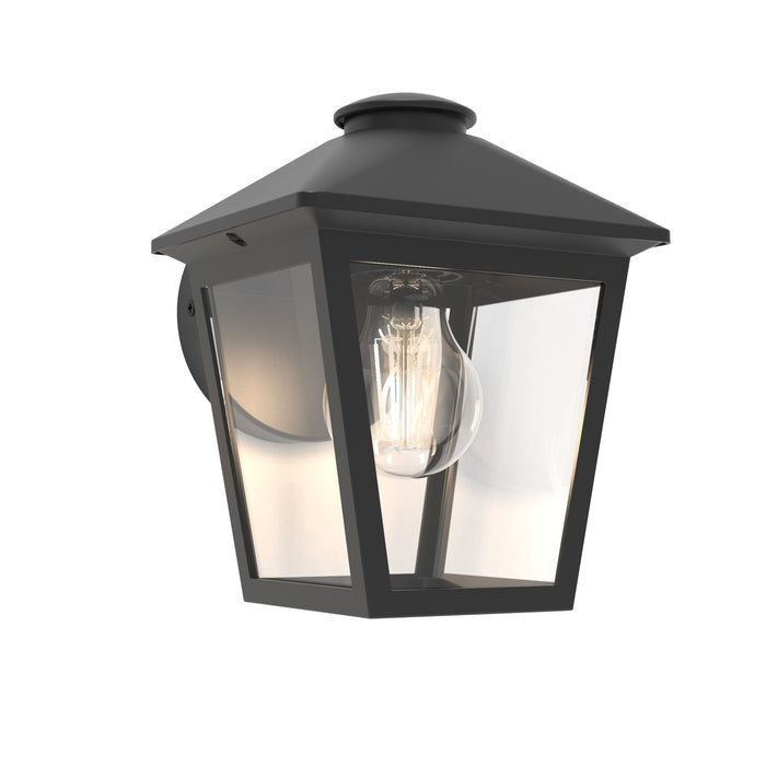 Lutec 5294502012 ZAGO IP44 E27 Outdoor Wall Light - Matt Black (Lamp Not Included)