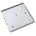 Saxby 54487 Noble 300mm square flush IP44 22W Opal pc & silver effect paint 22W LED module (SMD 3014) Cool White - westbasedirect.com