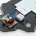 Saxby 54553 Halbury PIR 1lt wall IP44 7W Matt black textured & frosted pc 7W LED module (SMD 5630) Cool White - westbasedirect.com
