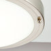 Saxby 54675 Portico LED satin Nickel IP44 9W Satin nickel effect plate & frosted glass 9W LED module (SMD 5630) Cool White - westbasedirect.com