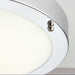 Saxby 54676 Portico LED chrome IP44 9W Chrome effect plate & frosted glass 9W LED module (SMD 5630) Cool White - westbasedirect.com