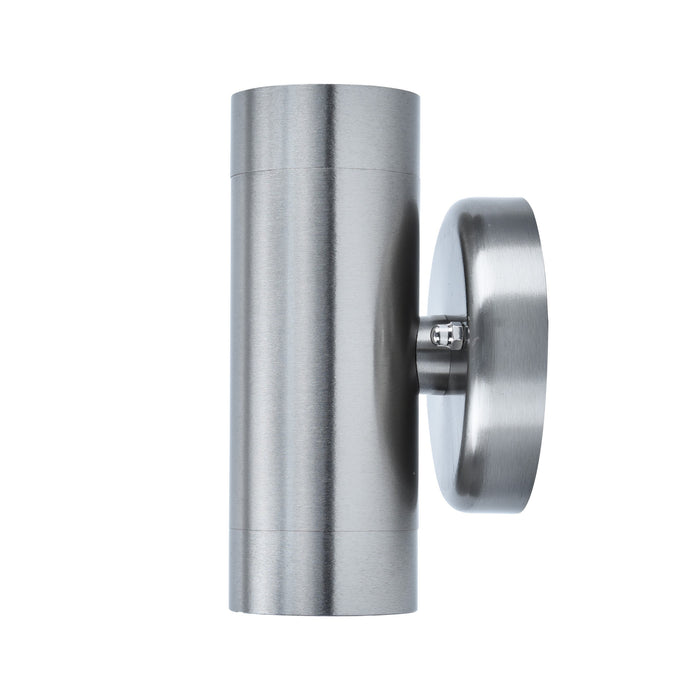 Lutec 5510801001 RADO IP44 GU10 Outdoor Up/Down Wall Light - Stainless Steel (Lamp Not Included)