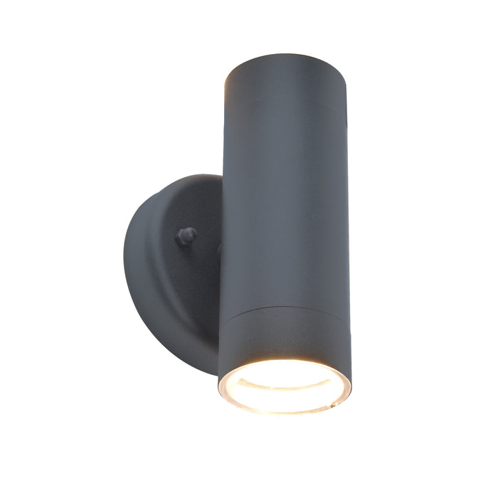 Lutec 5510801424 RADO IP44 GU10 Outdoor Up/Down Wall Light - Graphite (Lamp Not Included)