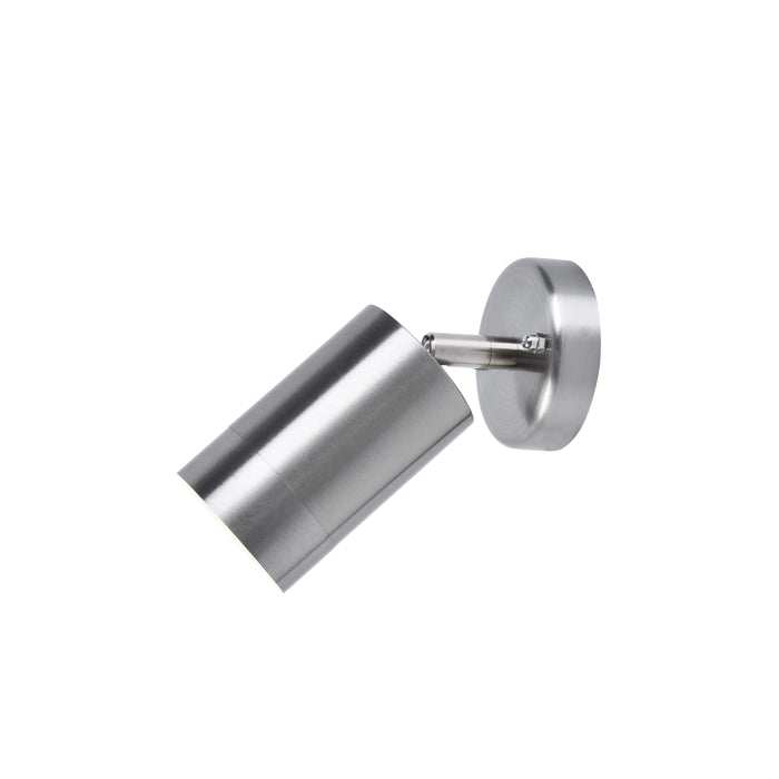 Lutec 5511020001 RADO IP44 GU10 Outdoor Adjustable Down Wall Light - Stainless Steel (Lamp Not Included)