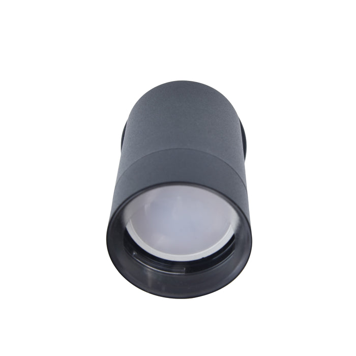 Lutec 5511020424 RADO IP44 GU10 Outdoor Adjustable Down Wall Light - Graphite (Lamp Not Included)