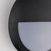 Saxby 55690 Seran eyelid IP65 12W Matt black textured & opal pc 12W LED module  (SMD 2835) Daylight White - westbasedirect.com