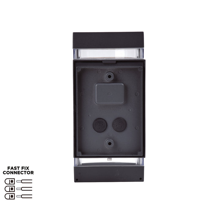 Lutec 5604011118 FOCUS IP44 GU10 Outdoor Up/Down Wall Light - Anthracite Grey (Lamp Not Included)
