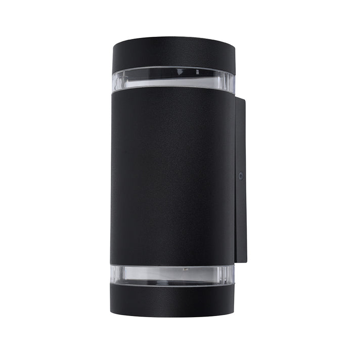 Lutec 5604023012 FOCUS IP44 GU10 Outdoor Up/Down Wall Light with Photocell - Matt Black (Lamp Not Included)
