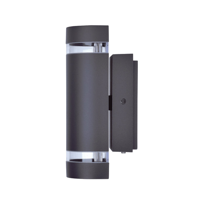 Lutec 5604023118 FOCUS IP44 GU10 Outdoor Up/Down Wall Light with Photocell - Anthracite Grey (Lamp Not Included)