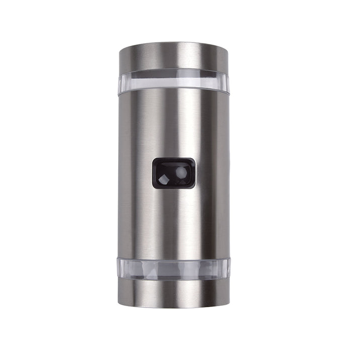 Lutec 5604024001 FOCUS IP44 GU10 Outdoor Up/Down Wall Light with PIR - Stainless Steel (Lamp Not Included)