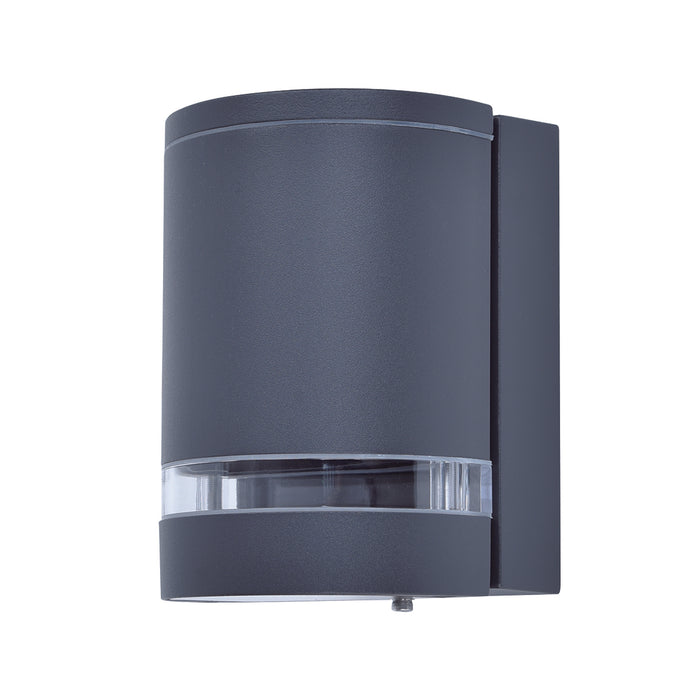 Lutec 5604101118 FOCUS IP44 GU10 Outdoor Down Wall Light - Anthracite Grey (Lamp Not Included)