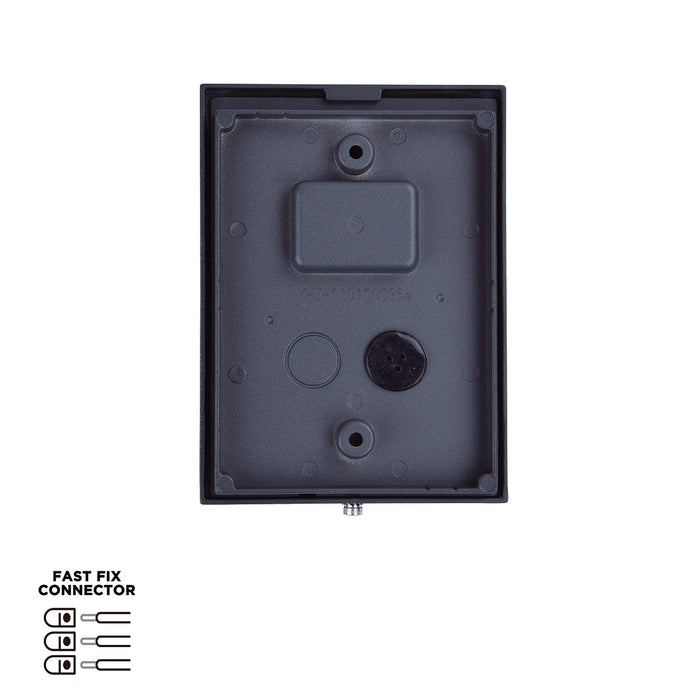Lutec 5604101118 FOCUS IP44 GU10 Outdoor Down Wall Light - Anthracite Grey (Lamp Not Included)