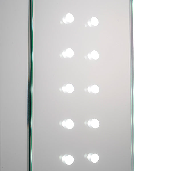 Saxby 60894 Revelo shaver cabinet mirror IP44 7W Mirrored glass & matt silver effect paint 7W LED module (SMD 2835) Daylight White - westbasedirect.com
