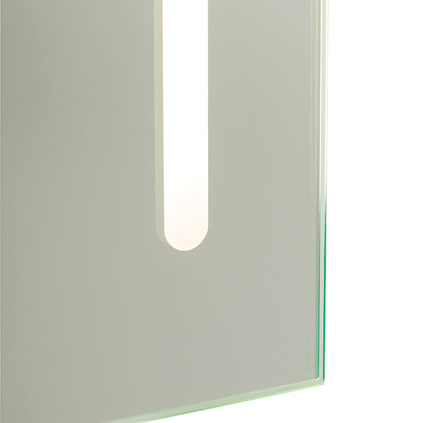 Saxby 60899 Nico shaver mirror IP44 10W Mirrored glass & matt silver effect paint 10W LED module (SMD 2835) Cool White - westbasedirect.com
