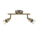 Saxby 60999 Amalfi 2lt bar spotlight 35W Antique brass plate 2 x 35W GU10 reflector (Required) - westbasedirect.com