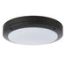 Saxby 61646 Luik plain casing IP65 18W Textured black paint & opal pc 18W LED module (SMD 3030) CCT - westbasedirect.com