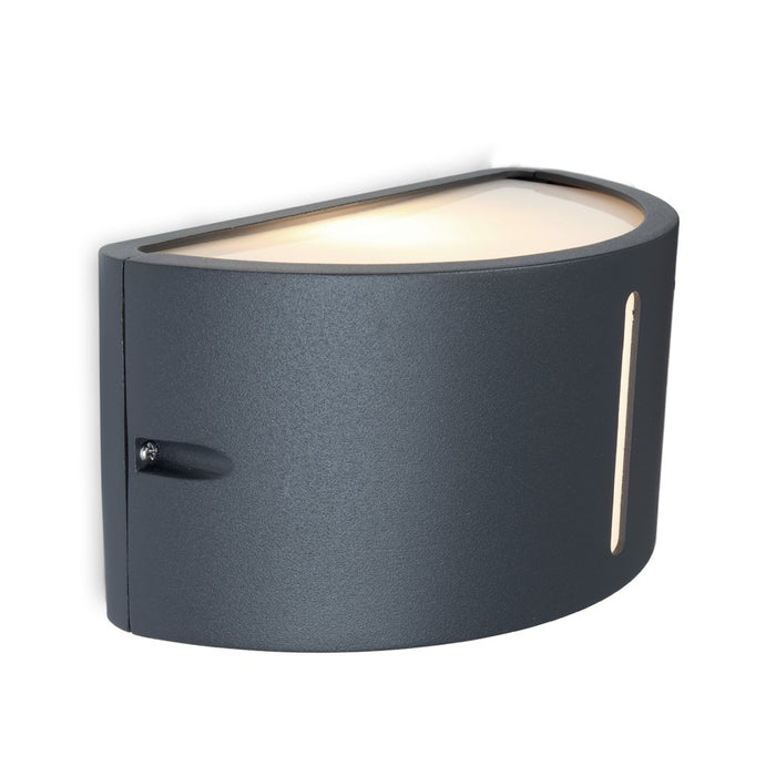 Lutec 6330401118 BONN IP54 E27 Outdoor Wall Light - Dark Grey (Lamp Not Included)