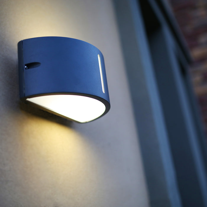 Lutec 6330401118 BONN IP54 E27 Outdoor Wall Light - Dark Grey (Lamp Not Included)