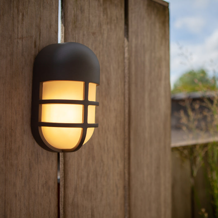 Lutec 6383001118 BULLO 14.5W IP54 LED Outdoor Wall or Ceiling Light 3000K - Dark Grey