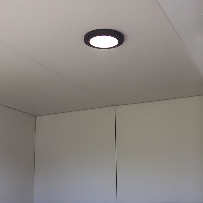 Lutec 6392202457 KAYAH 16.5W IP54 LED Wall or Ceiling Light 3000K - Dark Grey