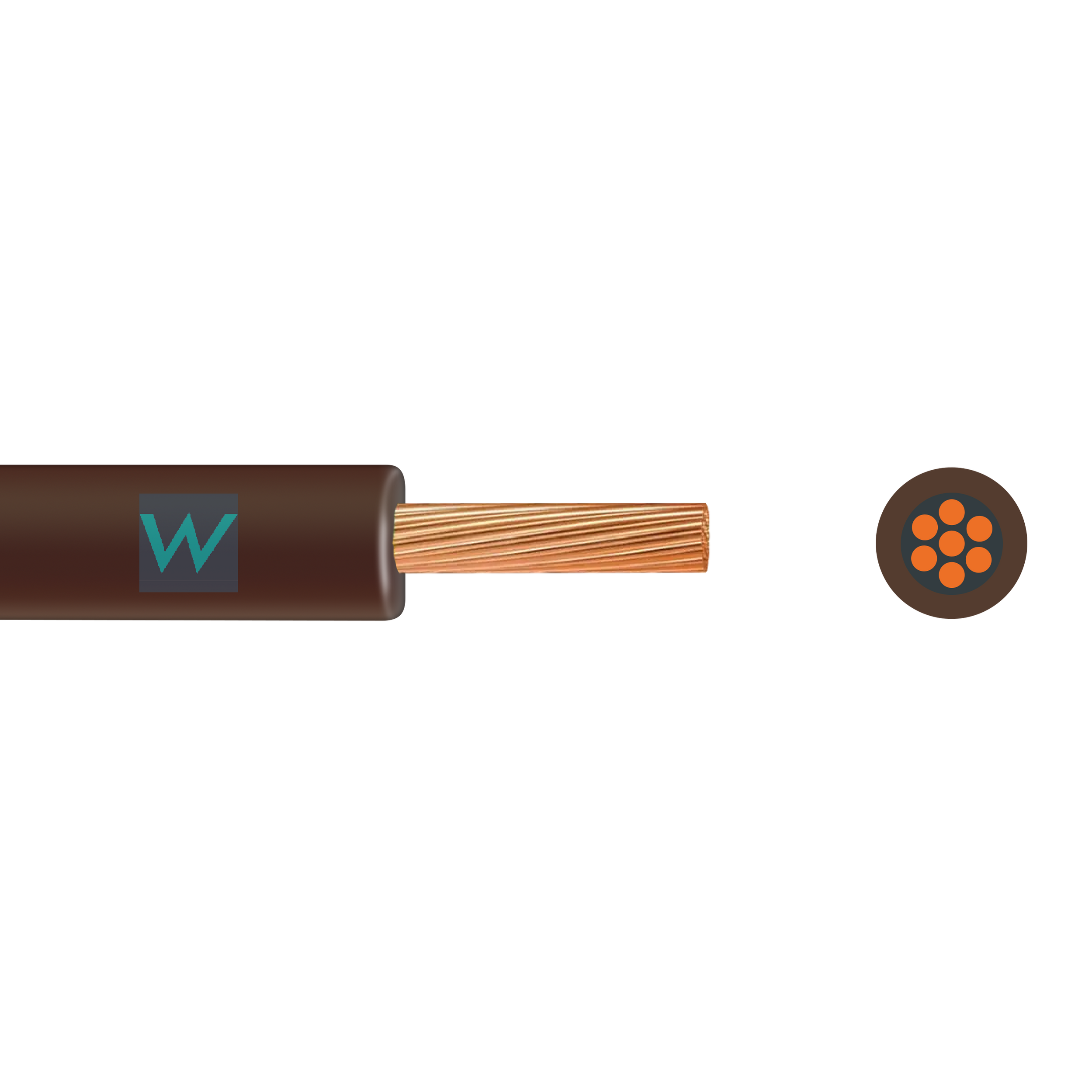 6491X Single Core 16.0mm² Brown Cable – 100m | BASEC Approved PVC ...