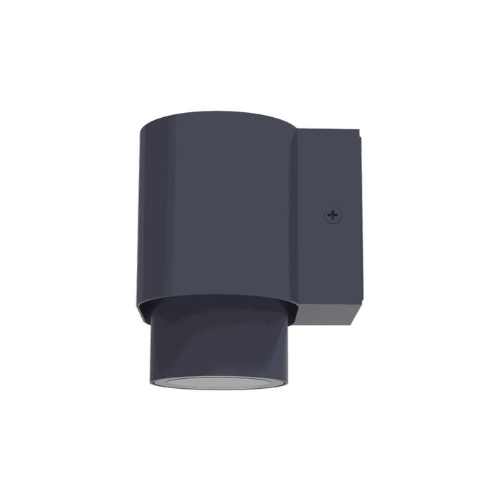 Lutec 6604001118 CYPRES IP44 GU10 Outdoor Down Wall Light c/w Adjustable Head - Anthracite Grey (Lamp Not Included)