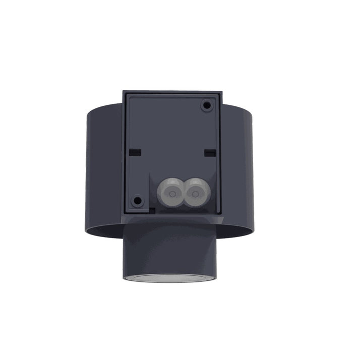 Lutec 6604001118 CYPRES IP44 GU10 Outdoor Down Wall Light c/w Adjustable Head - Anthracite Grey (Lamp Not Included)