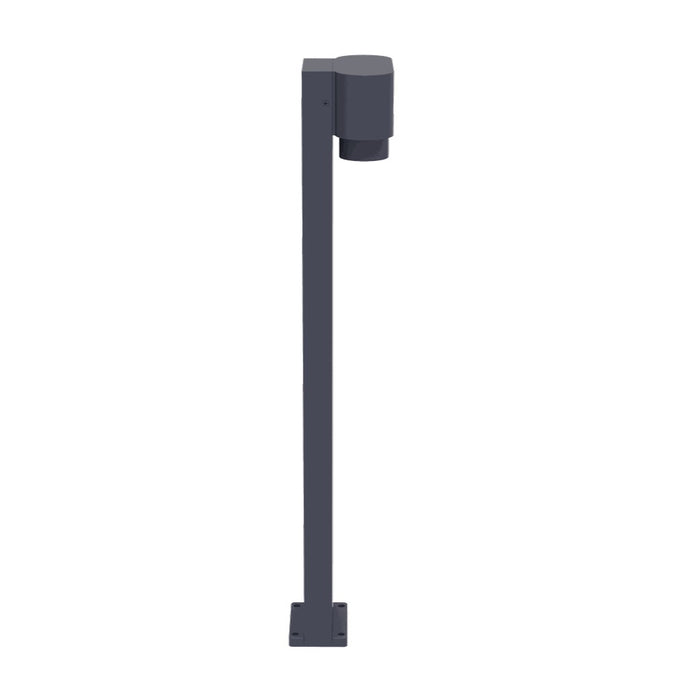 Lutec 6604004118 CYPRES IP44 GU10 Outdoor Bollard Light c/w Adjustable Heads - Anthracite Grey (Lamp Not Included)