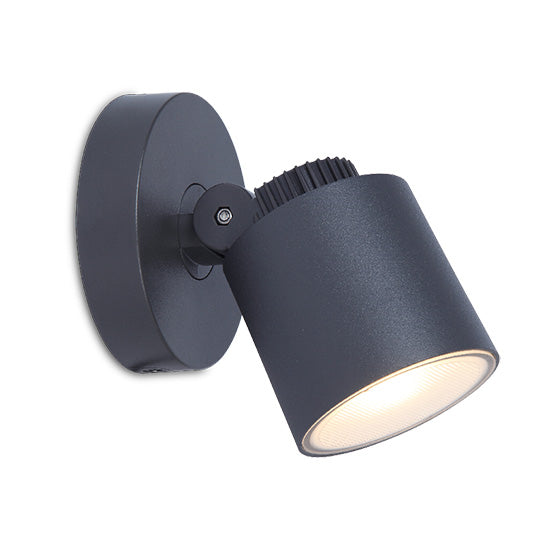 Lutec 6609202118 EXPLORER 3.5W IP54 LED Outdoor Wall Light 3000K - Dark Grey