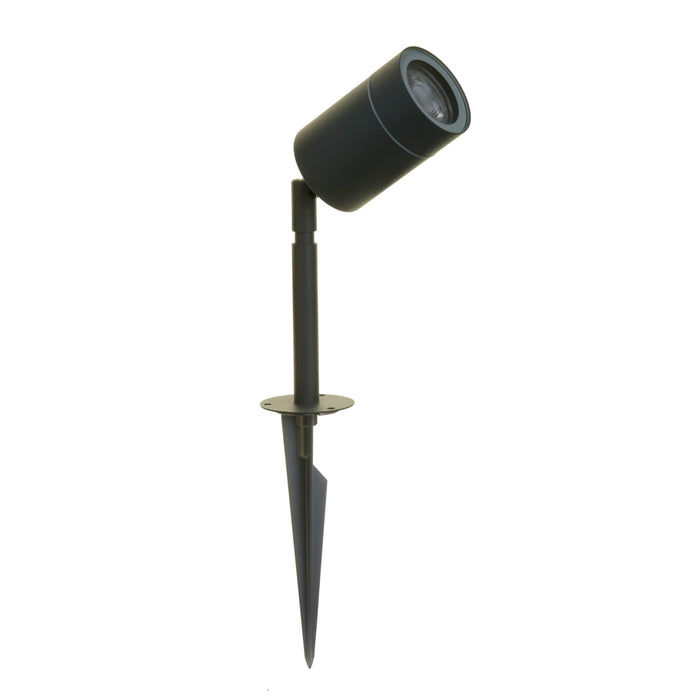 Lutec 6611107424 RADO IP44 GU10 Outdoor Ground Spike Light - Graphite (Lamp Not Included)