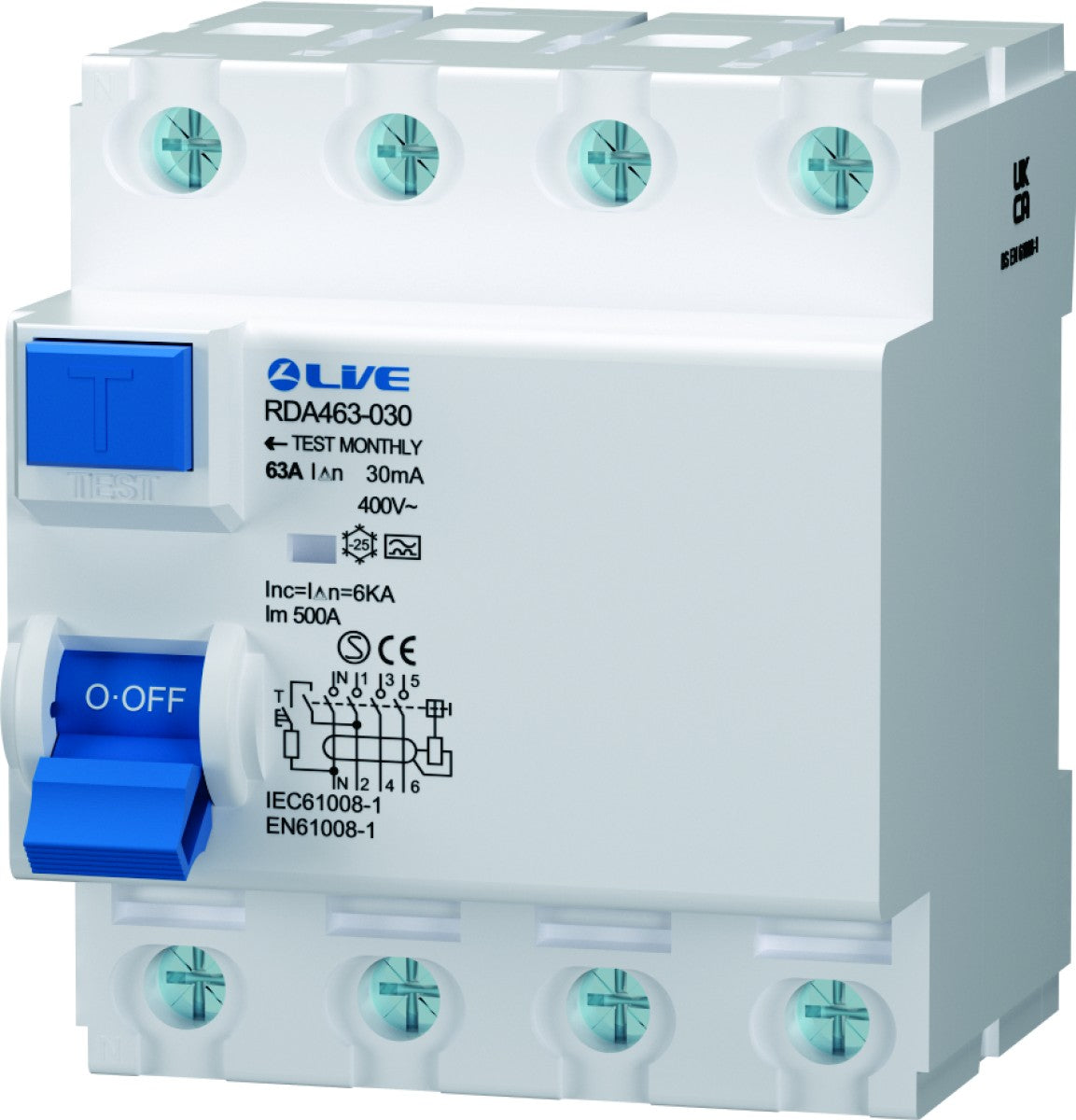 LIVE Electrical Commercial RCDs 4P