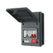 LIVE Electrical AGU5-SR/G 5 Way IP65 Grey Metal Garage/EV Charging Unit with 100 Main Switch, 40A Type A SP RCBO B Curve & 20/40kA DP Type 2 SPD - westbasedirect.com